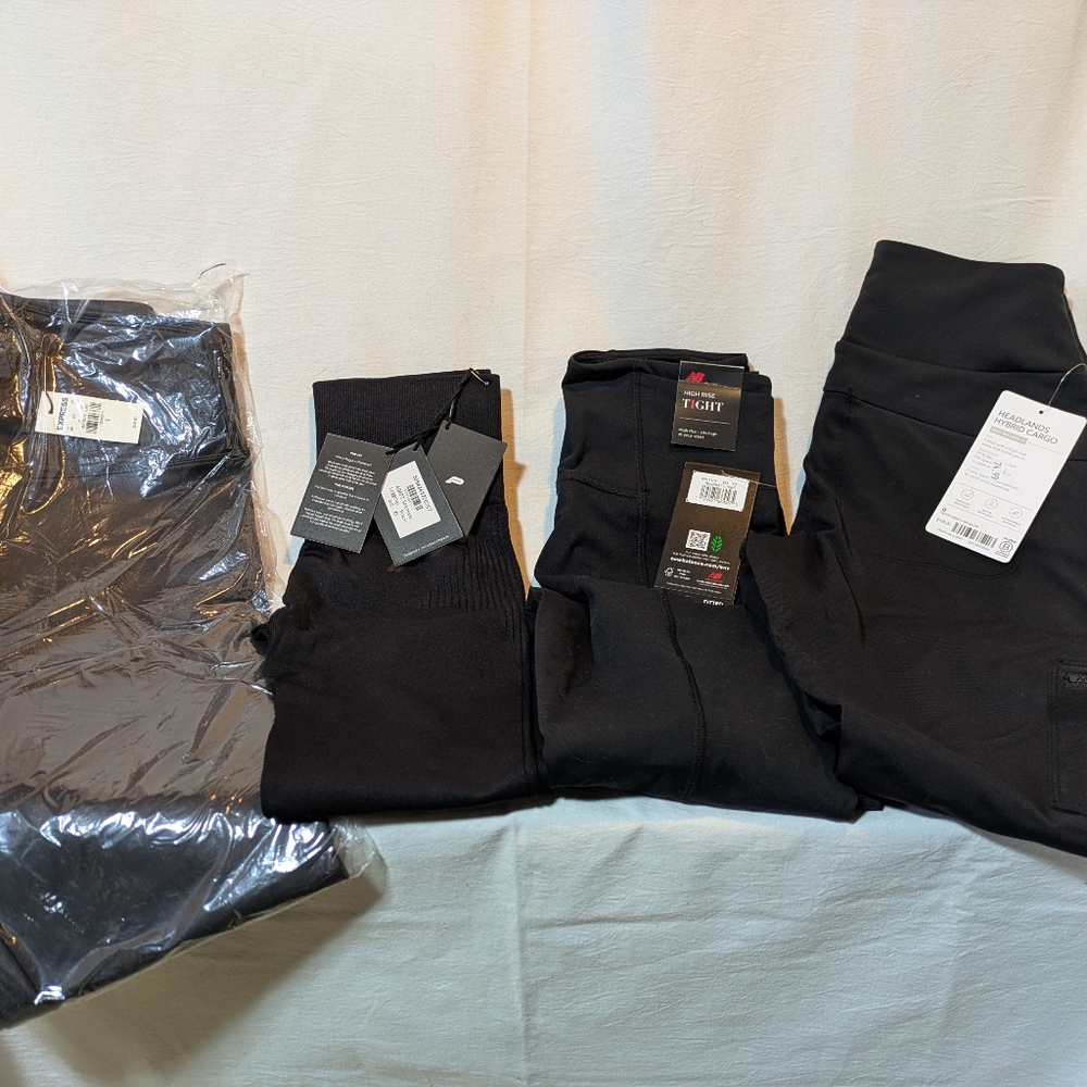4 NWT Black Leggings Bundle